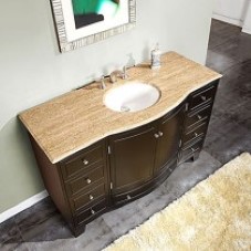 SilkRoad Exclusive Travertine Top Vanities