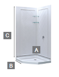 Measuring a Neo Angle Shower Enclosure