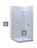 Measuring a Right Angle Shower Enclosure