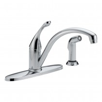 Delta 440-WE-DST Collins Single Handle Water-Efficient Kitchen Faucet with Spray - Chrome